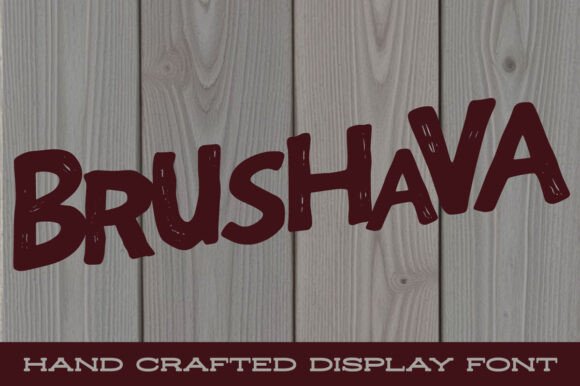 Brushava: A Vibrant Display Font for Digital Branding