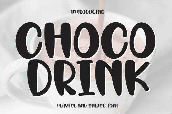 Choco Drink: A Playful Typographic Treat for Branding