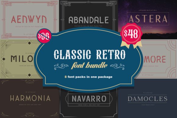 Classic Retro Bundle: A Font That Elevates Your Brand