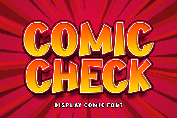Comic Check: A Playful Font for Branding Projects