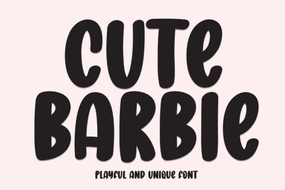 Cute Barbie: A Versatile Display Font for Creative Projects