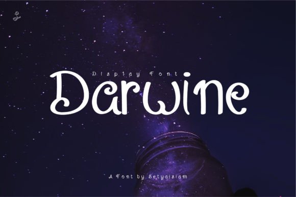 Darwine: A Quirky Display Font for Creative Crafters