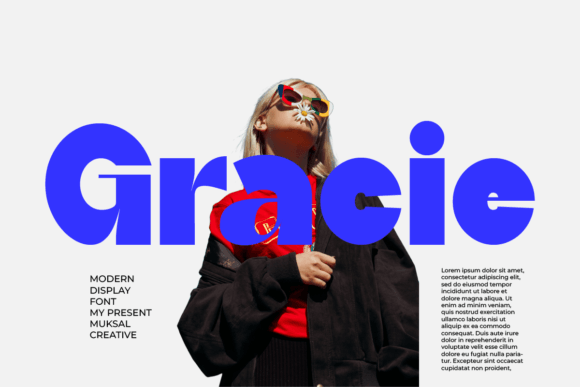 Gracie: A Modern Display Font for Fashion Branding