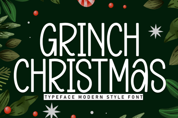 Grinch Christmas: A Playful Display Font for Web Design
