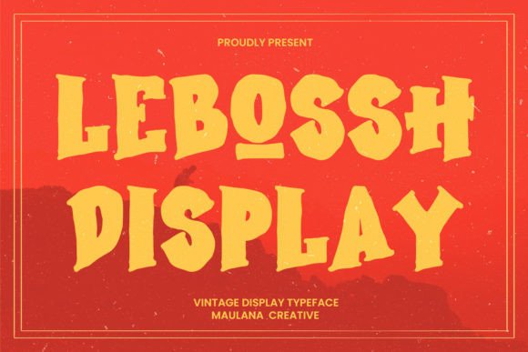 Lebossh: A Timeless Display Typeface for Editorial Design