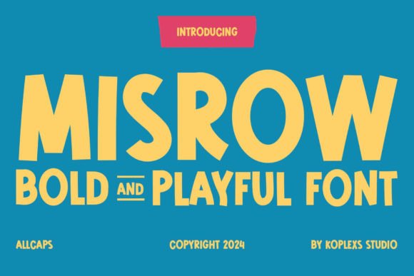 Misrow: A Bold Playful Serif Font for Web Design