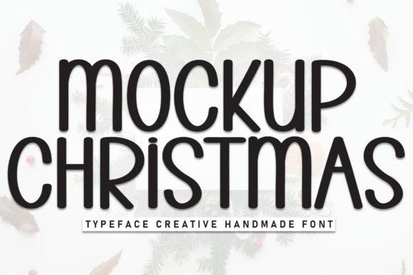 Mockup Christmas: A Festive Font for Branding Joy