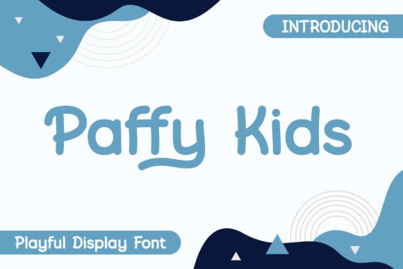 Paffy Kids: A Playful Display Font for Editorial Design