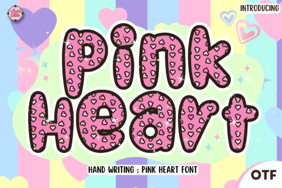 Pinkheart: A Festive Font for Branding Joy
