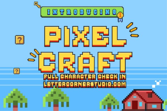 Pixelcraft: A Retro Pixel Font for Branding Projects