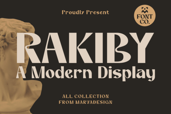 Rakiby: A Modern Display Font for Editorial Design