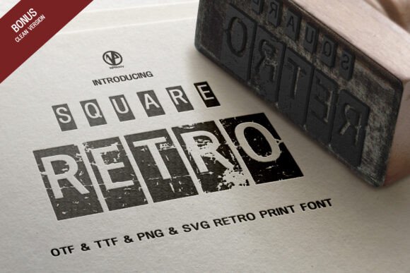 Square Retro Font for Bold Web Design