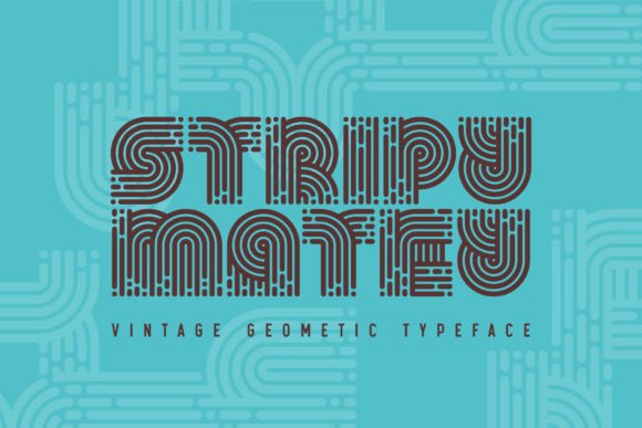Stripy Matey: A Quirky Display Font with Real-World Appeal