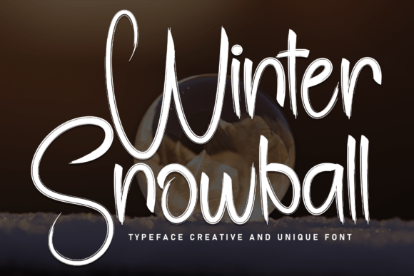 Winter Snowball: A Frosty Typographic Accent for Editorial Design